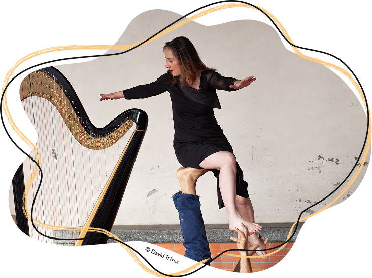 Photo de Sophie Béguier, harpiste